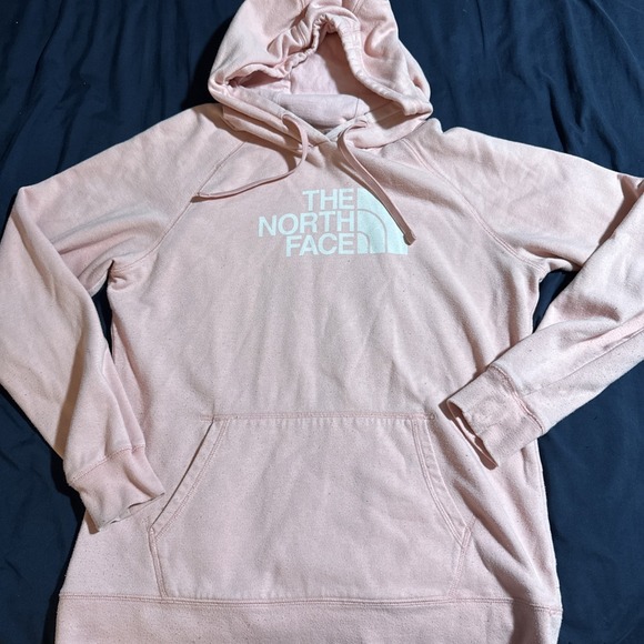 The North Face Tops - The North Face Hoodie Womens XL‎ Pink Logo Pullover Sweatshirt Outdoor